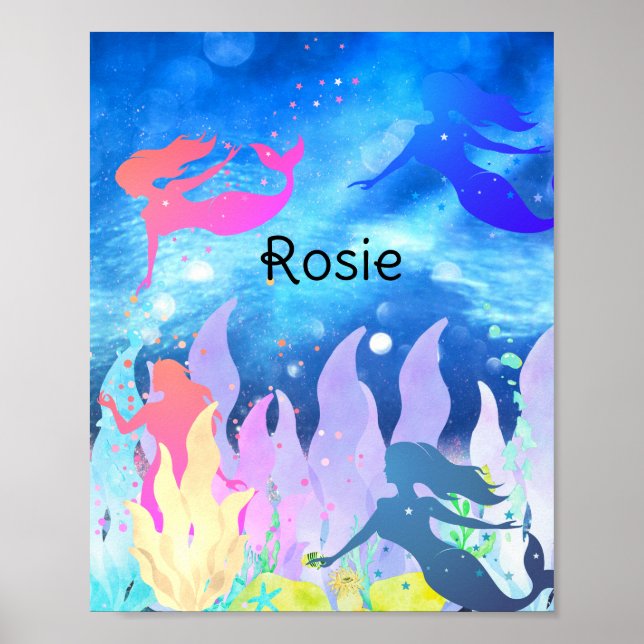 Poster A Sereia está brincando (Frente)