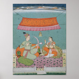 Pôster A seta de Lotus, Bilaspur, c.1750