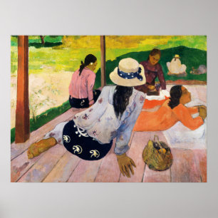 Poster A Siesta de Paul Gauguin Quiet Life Scene