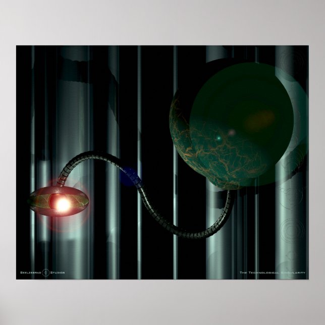 Poster A Singularidade Tecnológica (Frente)