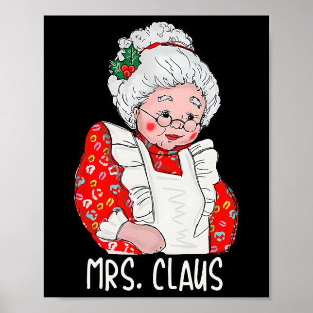 Poster A Sra. e o Sr. Papai Noel Casais de Natal (Frente)