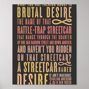 Poster A Streetcar Named Desire Quote 1