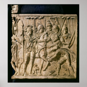 Pôster A submissão de um bárbaro a uma tropa romana