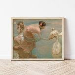 Poster A Summer Morning | Rupert Bunny<br><div class="desc">A Summer Morning (1897) | Rupert Bunny’s A Summer Morning is a serene and enchanting painting featuring two women wading gracefully in water surrounded by elegant swans. Rendered in soft pastel tones, the artwork exudes a dreamy, idyllic atmosphere, capturing the tranquility of a summer morning. Bunny’s delicate brushwork and attention...</div>