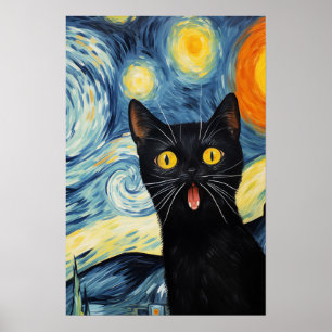Poster A surpreendente arte do gato preto