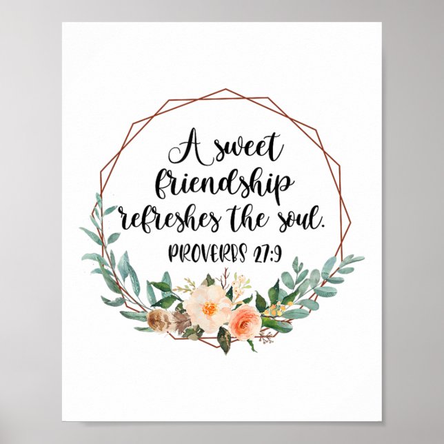 Poster A Sweet Friendship Refreshes The Soul Friend Bff I (Frente)