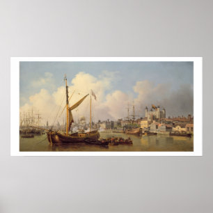 Pôster A Tamisa e a torre de Londres suposta em t