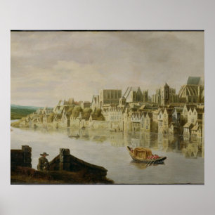 Pôster A Tamisa nas escadas de Westminster, c.1630 (óleo