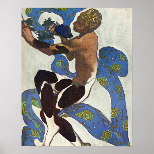 Pôster A tarde do bailarino do Balé de uma Fawn (Frente)