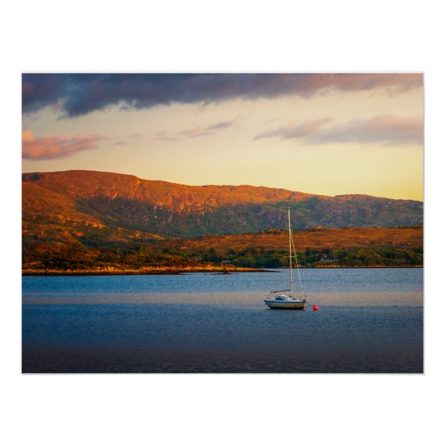 Pôster A Tarde Dourada sobre a Baía de Kenmare (Frente)