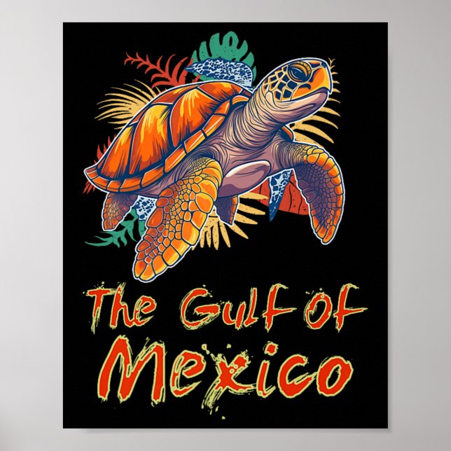 Poster A Tartaruga Do Mar Do Golfo Do México (Frente)