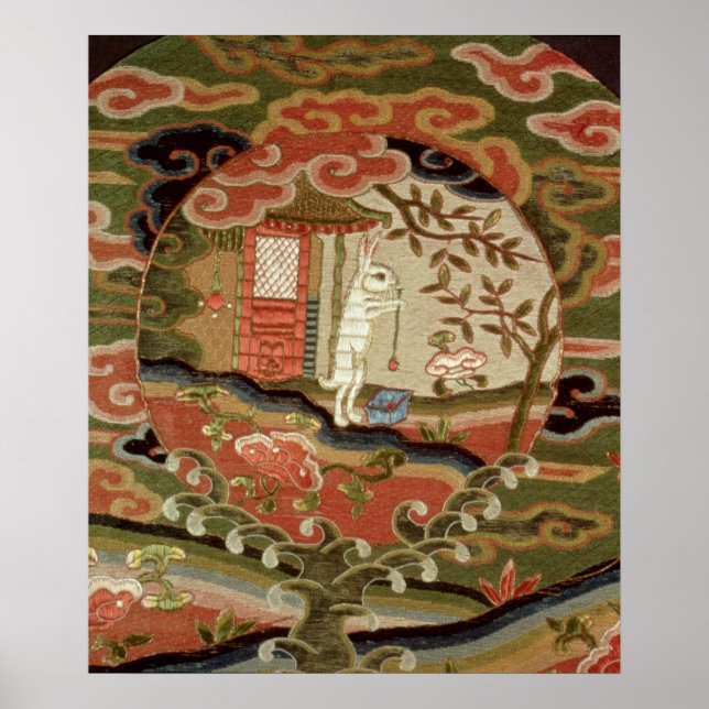 Pôster A tartaruga e a lebre, o período Edo (Frente)