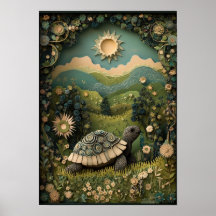 A tartaruga | Sunny Summer Forest Art