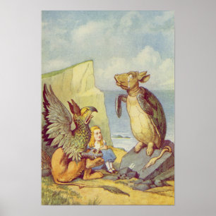 Poster A tartaruga trocista e o Gryphon