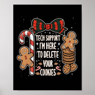 Poster A Tecnologia De Natal Dá Suporte Aqui Para Excluir