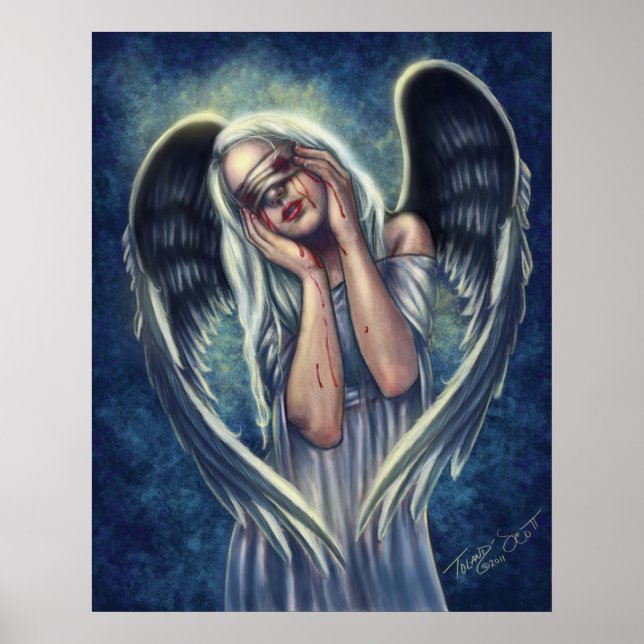 Poster A tela de anjo ferida (Frente)