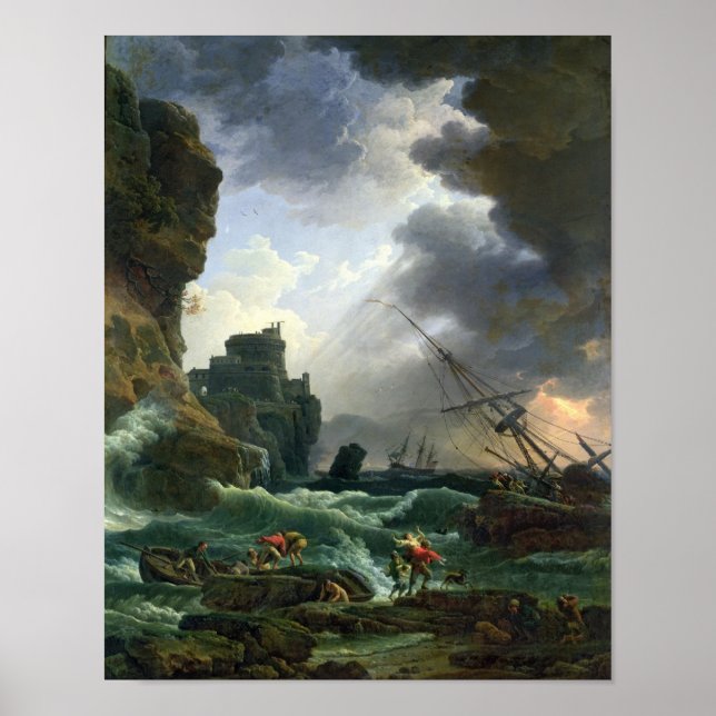 Pôster A Tempestade, 1777 (Frente)