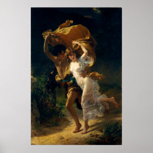 Poster A Tempestade de Pierre Auguste Cot (1880)