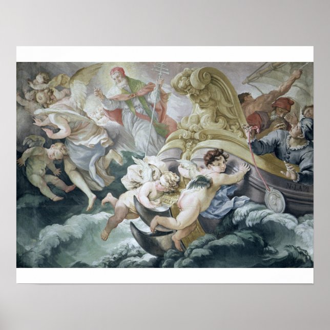 Pôster A tempestade se acalmou milagrosamente em contato  (Frente)