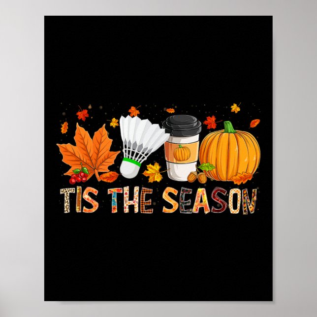 Poster A temporada Leopard Pumpkin Bydminton Halloween Fa (Frente)