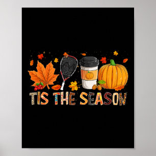 Poster A temporada Leopard Pumpkin Racquetbyll Halloween 