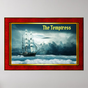 Poster A Tentadora - Galeão à Vela
