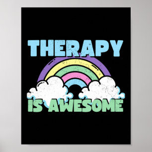 Poster A Terapia É Uma Depressão Divertida Incrível Para 