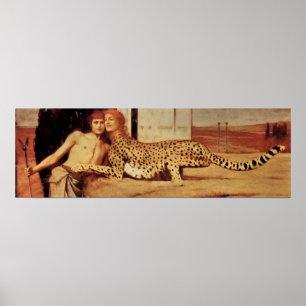 Poster A ternura da esfinge de Fernand Khnopff