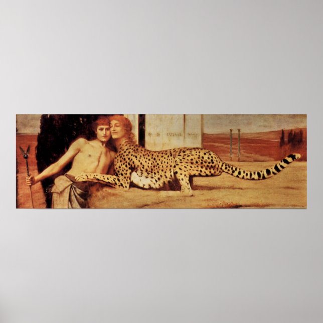 Poster A ternura da esfinge de Fernand Khnopff (Frente)