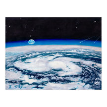 A Terra a partir de uma altura giratória