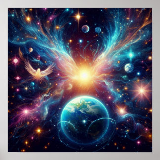 Poster A Terra, as Estrelas e os Planetas