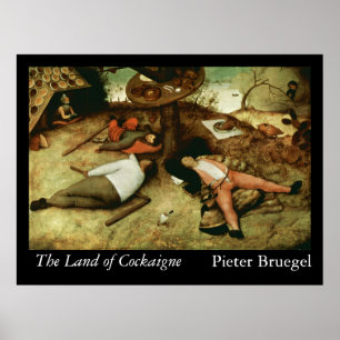 Pôster A terra de Cockaigne - 1567
