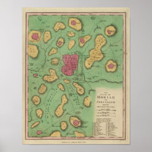 Pôster A terra de Moriah ou de Jerusalem