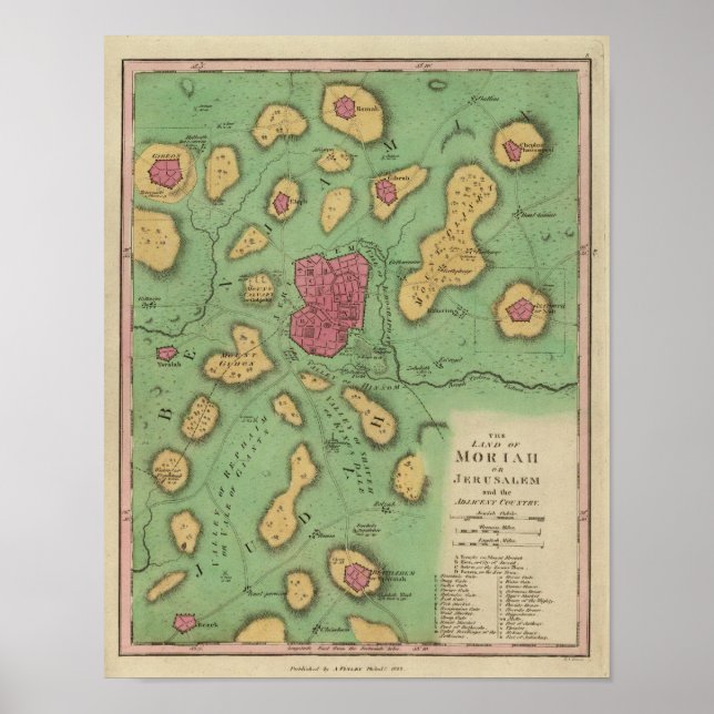 Pôster A Terra De Moriah Ou Jerusalém (Frente)