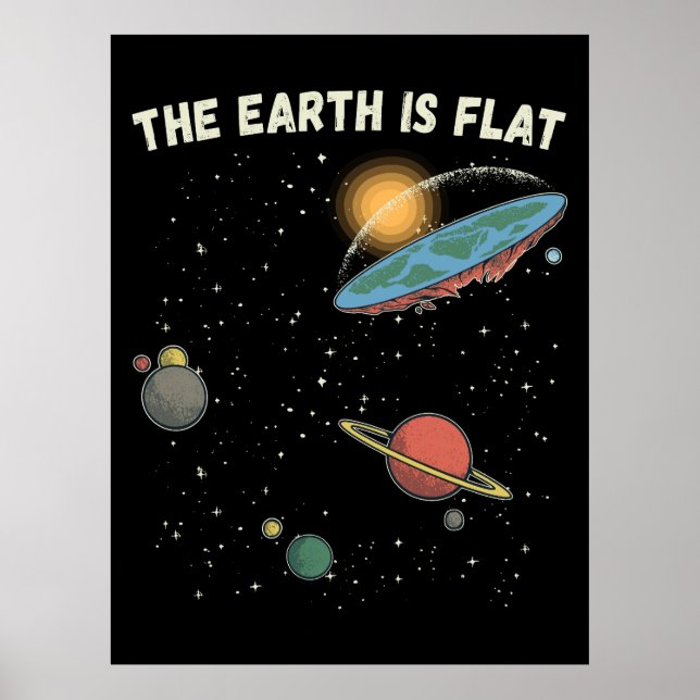 Poster A Terra É Uma Teoria Humorosa Flagrante (Frente)