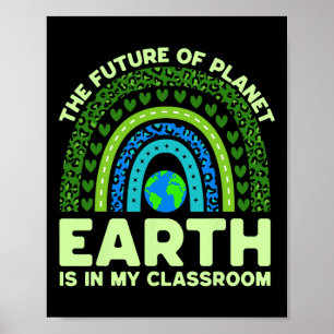 Poster A Terra Está Em Minha Chuva Ambiental No Dia Da Te