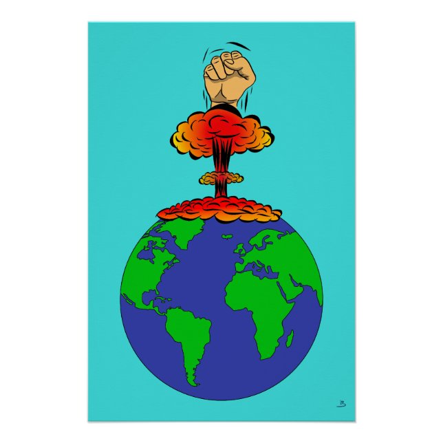 Pôster A Terra está em perigo (Frente)