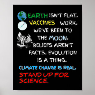 Poster A Terra não é plana para a ciência real Terra D