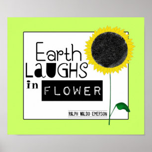 Pôster A terra ri na flor