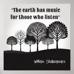 Poster A Terra tem música William Shakespeare
