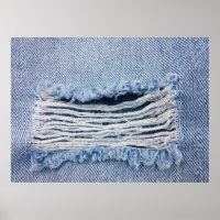 A textura de Jeans rasgados azul-claro .
