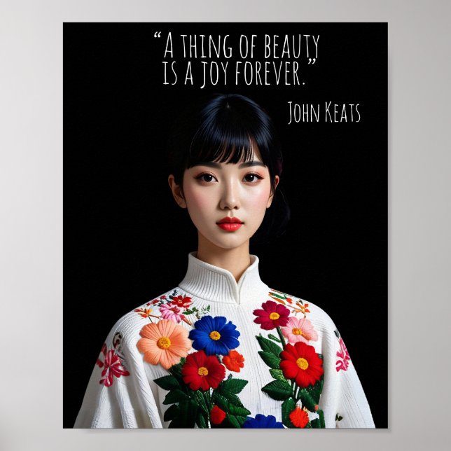 Poster A thing of beauty is a joy forever (Frente)