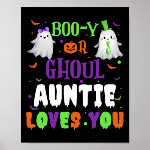 Poster A Tia Boo-y Ou Ghoul Ama-O Por Homens De Halloween
