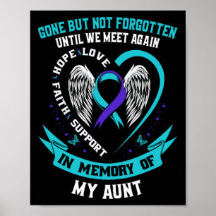 Poster A Tia Da Camisa De Sensibilização Suicida Foi Embo