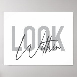 Poster A tipografia urbana moderna, simples e legal olha 