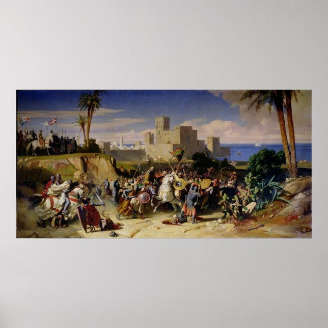 Pôster A tomada de Beirute pelos cruzados (Frente)