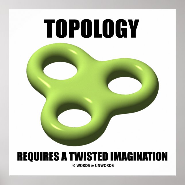 Poster A Topologia Requer Um Toroide De Imaginação Torcid (Frente)