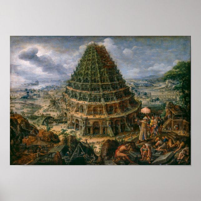 Poster A Torre De Babel | Marten van Valckenborch | (Frente)