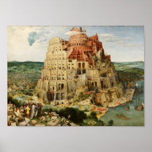 Poster A Torre de Babel, Pieter Breugel, o Velho