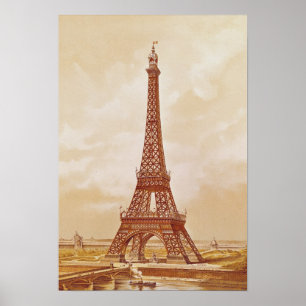 Pôster A Torre Eiffel, 1889